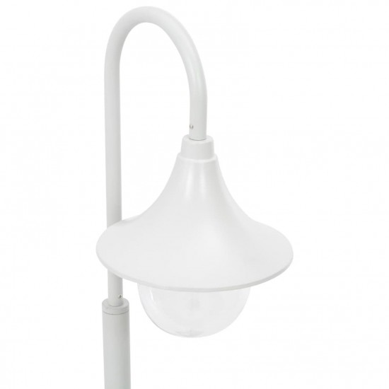 Garden Post Light E27 120 cm Aluminium White