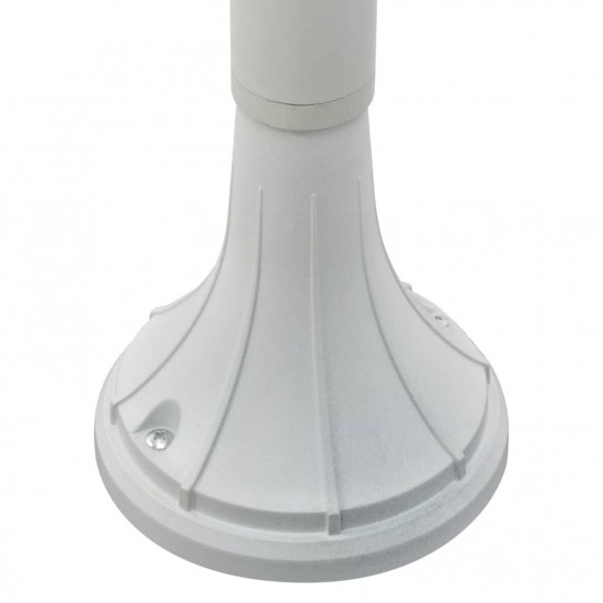 Garden Post Light E27 120 cm Aluminium White