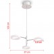 LED Pendant Lamp with 3 Lights Warm White