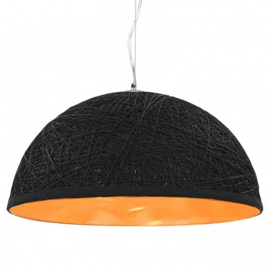 Pendant Lamp Black and Gold Ø50 cm E27