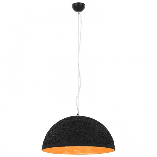 Pendant Lamp Black and Gold Ø50 cm E27