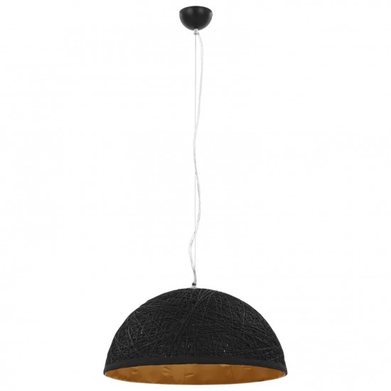 Pendant Lamp Black and Gold Ø50 cm E27