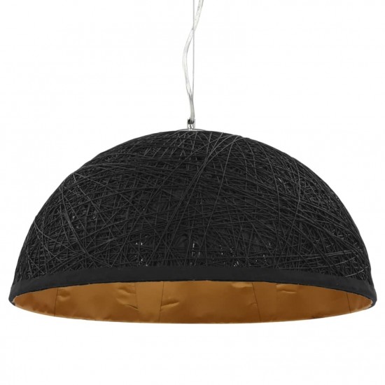 Pendant Lamp Black and Gold Ø50 cm E27