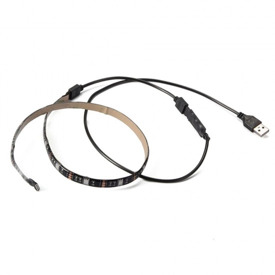 4 * 50cm USB LED Strip Lights Kit Flexible Strip Lights with Mini Remote Control Home LED Tape Strip for TV Computer Backlight