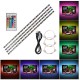 4 * 50cm USB LED Strip Lights Kit Flexible Strip Lights with Mini Remote Control Home LED Tape Strip for TV Computer Backlight