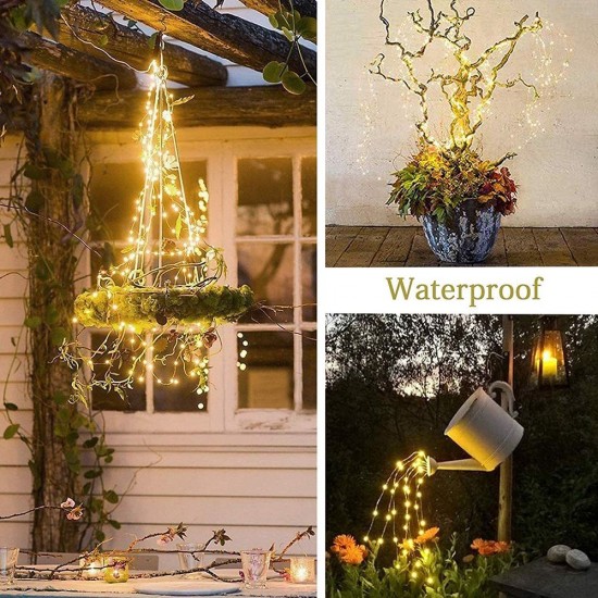 10 Strands(200 LEDs) Rope String Light Garden Decoration Outdoor Waterproof Rope String Christmas Lamp Wedding Party Tree Xmas Decoration