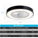 Lixada FS0030 Ceiling Fan with Lighting with Remote Control Fan Lamp 3-Color Light 3-Speed Wind LED Lighting for Bedroom Living Room Dining Room