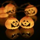 20LEDs 16.4ft Pumpkin String Light Lamp for Halloween Christmas Party Festival Decoration