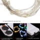 1M/3.3FT 10LEDs Starry Copper Wire String Battery Operated Powered Extra Flexible Bendable Light Strip for Holiday Festival Decorations