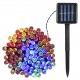 Solar Powered String Light 100/200 LEDs 2 Lighting Modes Christmas Lights IP65 Water-resistant Outdoor Hanging Fairy Lighting for Holiday Party Living Room Garden Patio