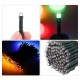 Solar Powered String Light 100/200 LEDs 2 Lighting Modes Christmas Lights IP65 Water-resistant Outdoor Hanging Fairy Lighting for Holiday Party Living Room Garden Patio