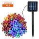 Solar Powered String Light 100/200 LEDs 2 Lighting Modes Christmas Lights IP65 Water-resistant Outdoor Hanging Fairy Lighting for Holiday Party Living Room Garden Patio