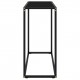 Console Table Black 80x35x75 cm Tempered Glass