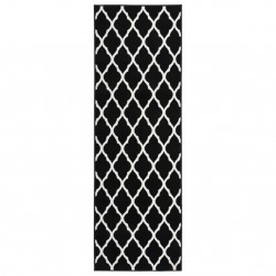 Runner Rug BCF Black and White 80x250 cm