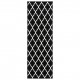 Runner Rug BCF Black and White 80x250 cm