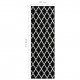 Runner Rug BCF Black and White 80x250 cm