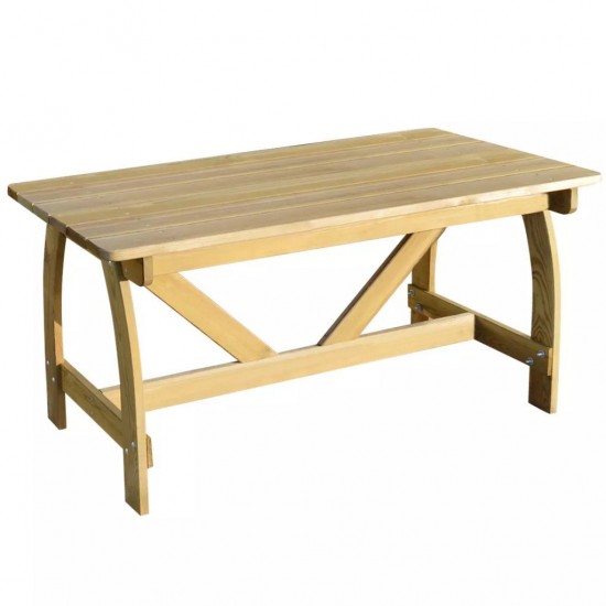  Garden Table 150x74x75 cm Impregnated Pinewood