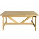  Garden Table 150x74x75 cm Impregnated Pinewood