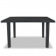  Garden Table Anthracite 126x76x72 cm Plastic