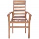 Stacking Dining Chairs 2 pcs Solid Teak