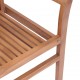 Stacking Dining Chairs 2 pcs Solid Teak