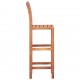 Bar Chairs 2 pcs Solid Acacia Wood