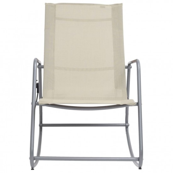 Garden Swing Chair Cream 95x54x85 cm Textilene