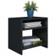 Bedside Cabinet High Gloss Black 40x30x40 cm Chipboard