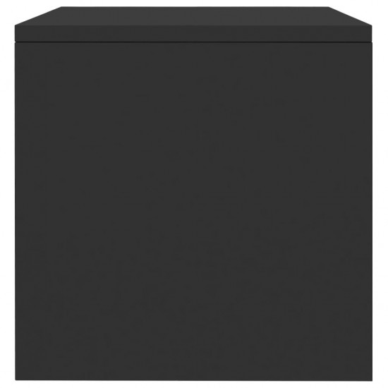 Bedside Cabinet High Gloss Black 40x30x30 cm Chipboard