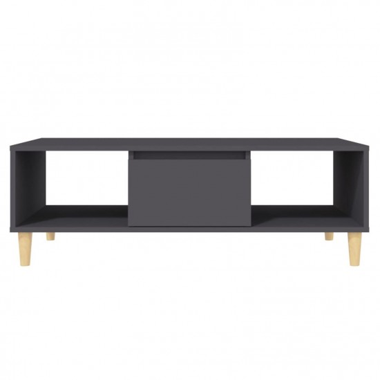 Coffee Table Grey 103.5x60x35 cm Chipboard