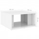 Coffee Tables 4 pcs High Gloss White 33x33x33 cm Chipboard