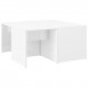 Coffee Tables 4 pcs High Gloss White 33x33x33 cm Chipboard