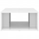 Coffee Tables 4 pcs High Gloss White 33x33x33 cm Chipboard