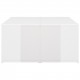 Coffee Tables 4 pcs High Gloss White 33x33x33 cm Chipboard