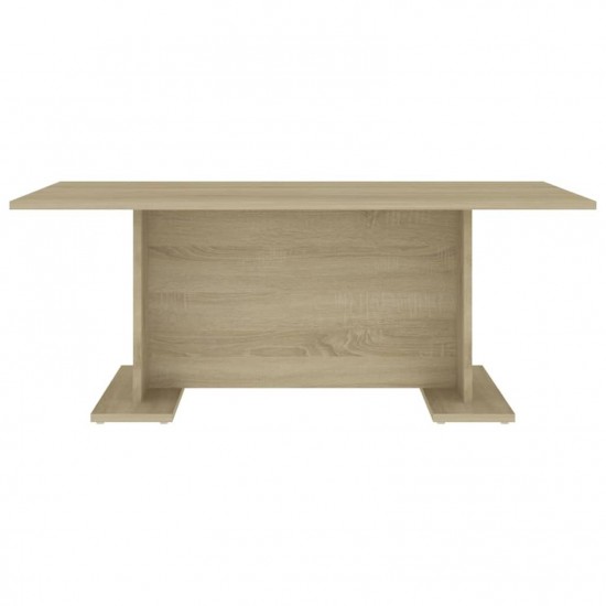 Coffee Table Sonoma Oak 103.5x60x40 cm Chipboard