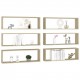 Wall Cube Shelves 6 pcs Sonoma Oak 80x15x26.5 cm Chipboard