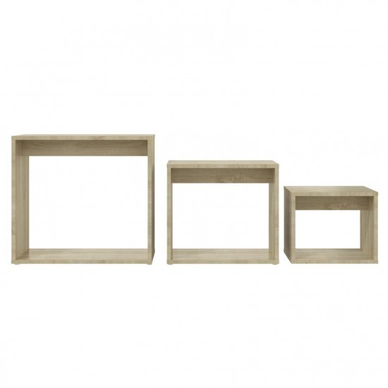 Nesting Tables 3 pcs Sonoma Oak Chipboard