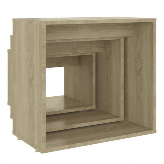 Nesting Tables 3 pcs Sonoma Oak Chipboard