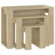  Nesting Tables 3 pcs Sonoma Oak Engineered Wood