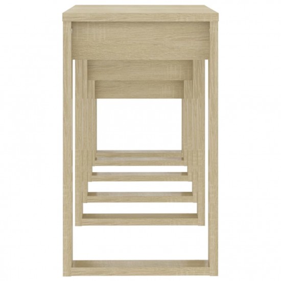  Nesting Tables 3 pcs Sonoma Oak Engineered Wood