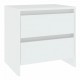 Bedside Cabinets 2 pcs White 45x34.5x44.5 cm Chipboard