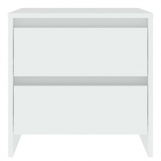 Bedside Cabinets 2 pcs White 45x34.5x44.5 cm Chipboard