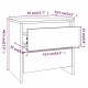 Bedside Cabinets 2 pcs White 45x34.5x44.5 cm Chipboard