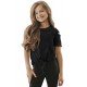 Black Cut Out Shoulder Tie Front Tee