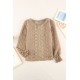 Swiss Dot Lace Splicing Long Sleeve Girl's Blouse