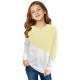 Apricot Color Block Long Sleeve Kid's Top