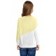 Apricot Color Block Long Sleeve Kid's Top