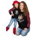 Family Matching Girl's Plaid Christmas Print Tie Knot Long Sleeve Top