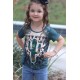 Western Cactus Print Short Sleeve Girl's Graphic Tee