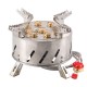 Self-Driving Tour Outdoor Stainless Steel 9-Head Stove Portable 9 Hole Fire And Brimstone Stove Single 1M Soft Tube